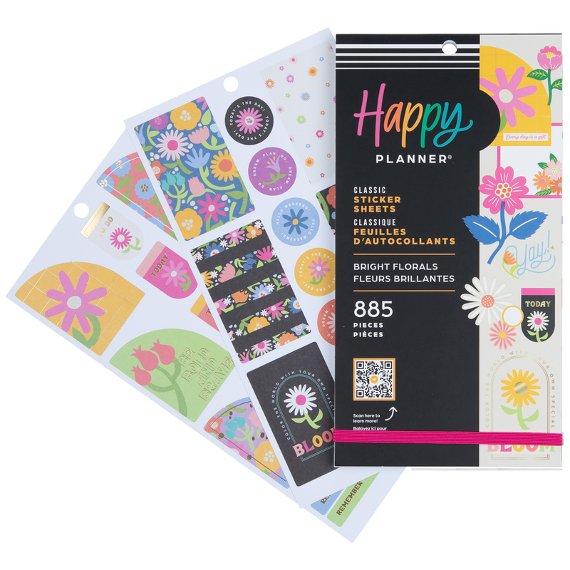 Bright Florals - Value Pack Stickers