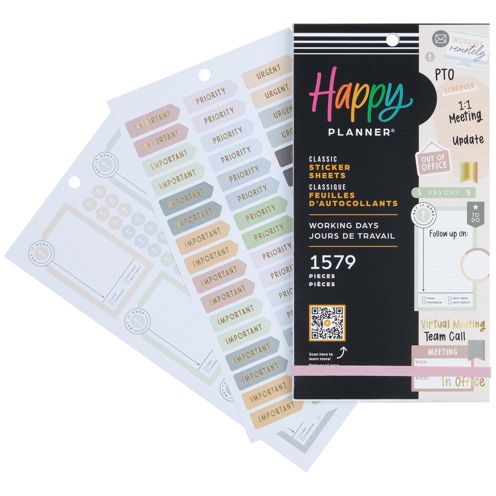 Working Days - Value Pack Stickers β Happy Planner