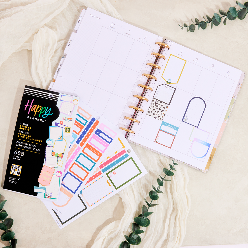 Essential Boxes - Value Pack Stickers – Happy Planner