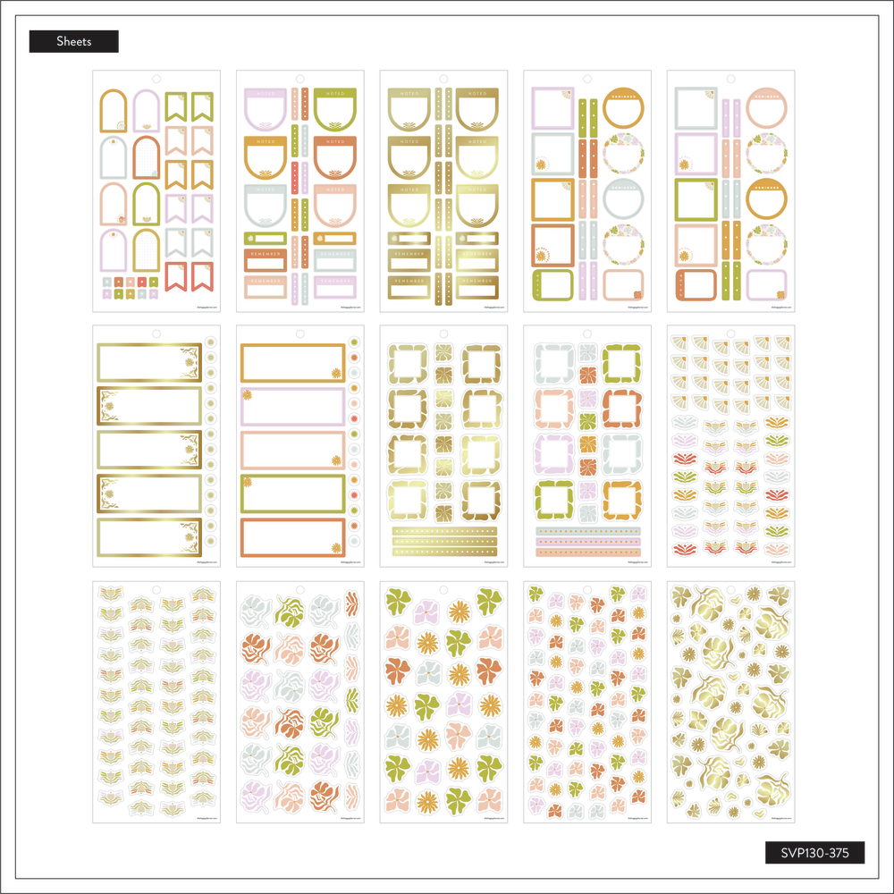 Desert Thistle Value Pack Stickers Mini Happy Planner Desert thistle value pack stickers mini happy planner