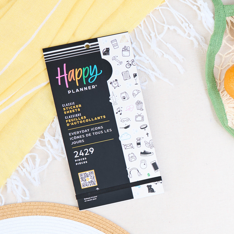 Everyday Neutral Icons - Value Pack Stickers โ Happy Planner