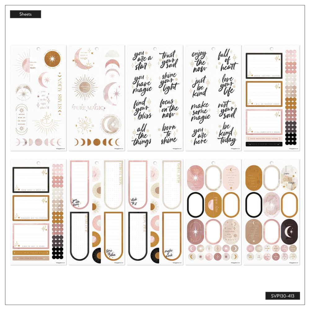 Sticker Layout For Magic Boot Everyday Magic - Value Pack Stickers – Happy Planner