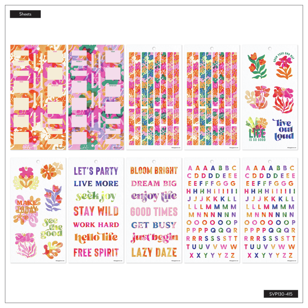 Vivid Tropics - Value Pack Stickers – Happy Planner for Free Printable Birthday Planner Stickers