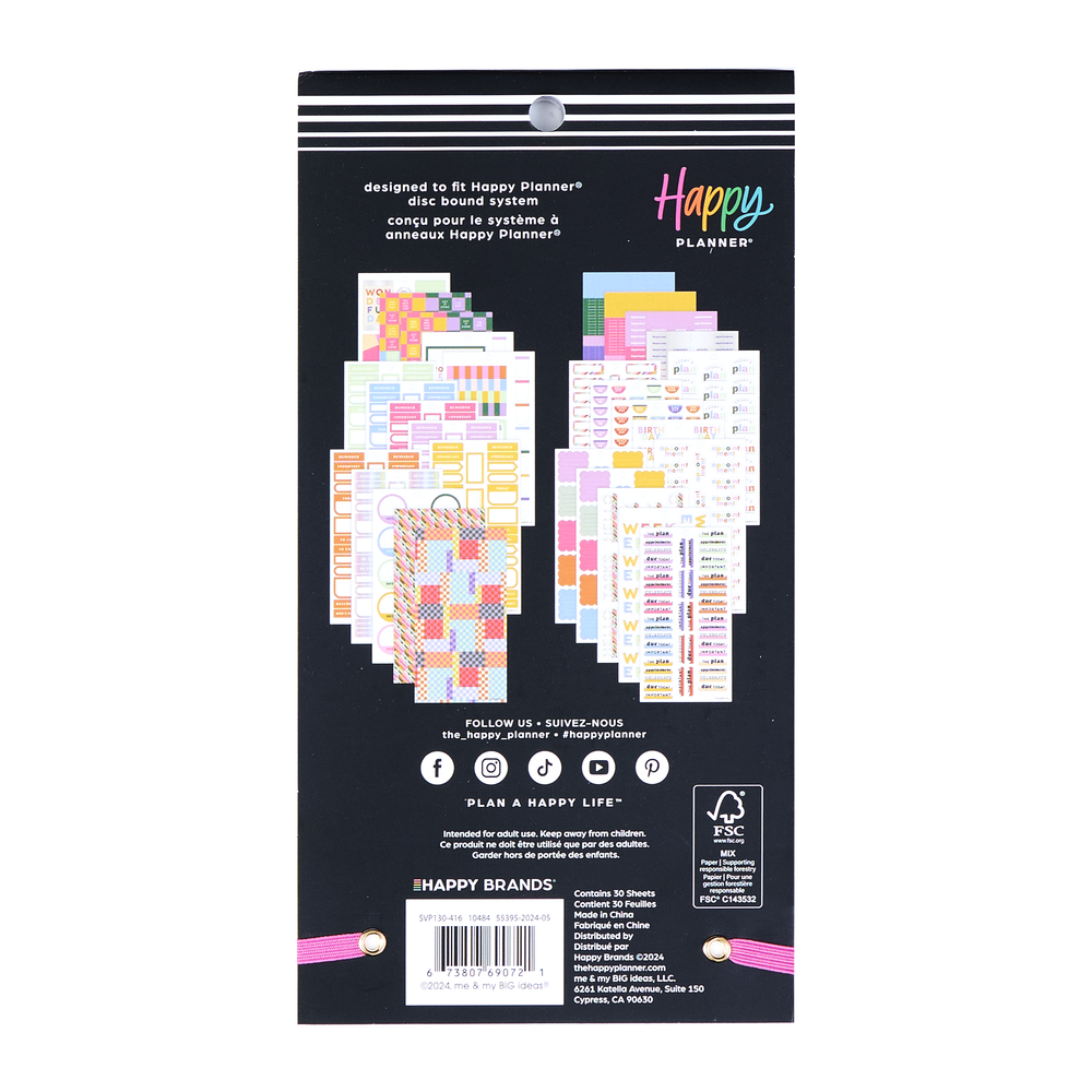 Sticker Blocks Page Building Blocks - Value Pack Stickers – Happy Planner