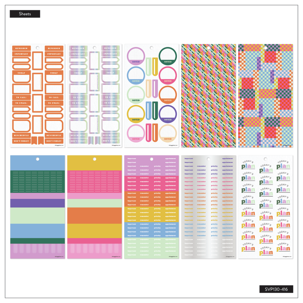 Block Print Sticker Building Blocks - Value Pack Stickers – Happy Planner