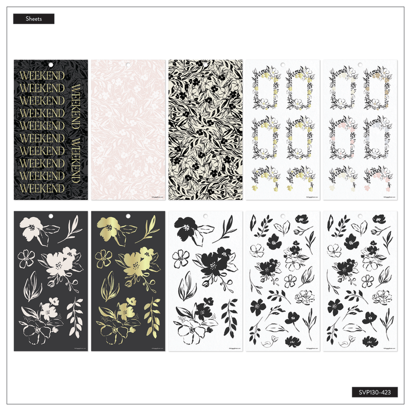 Sketchy Florals - Value Pack Stickers