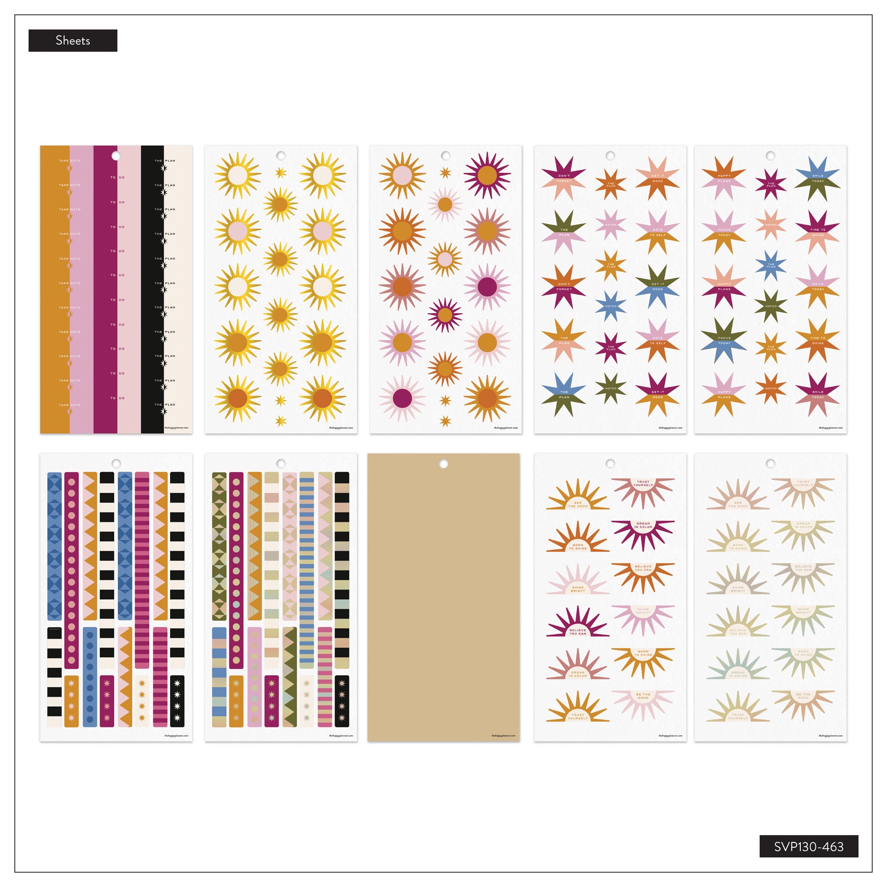 Horison Europe Project Sticker Example Horizon Lines - Value Pack Stickers – Happy Planner