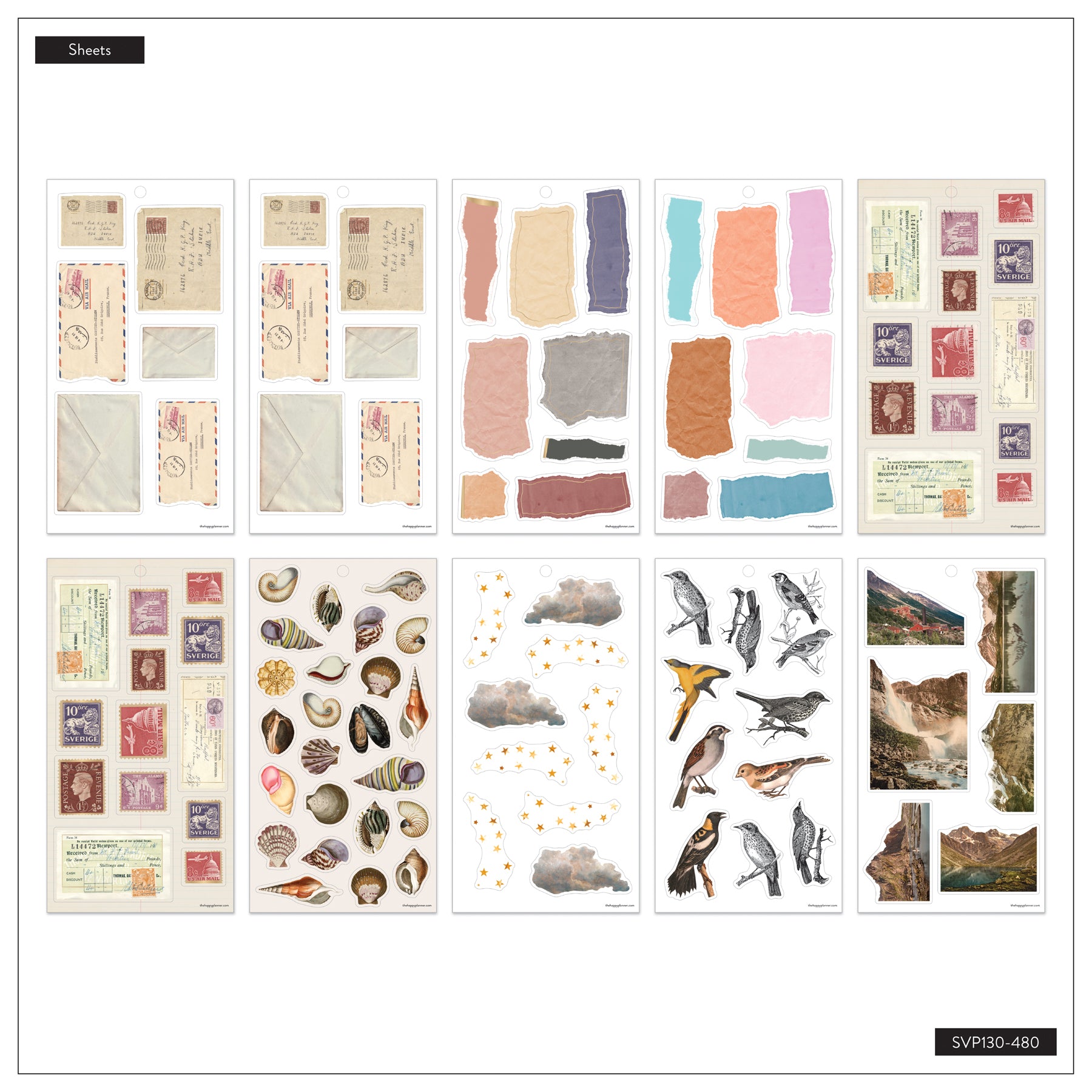Crafted Collage - Value Pack Stickers – Happy Planner