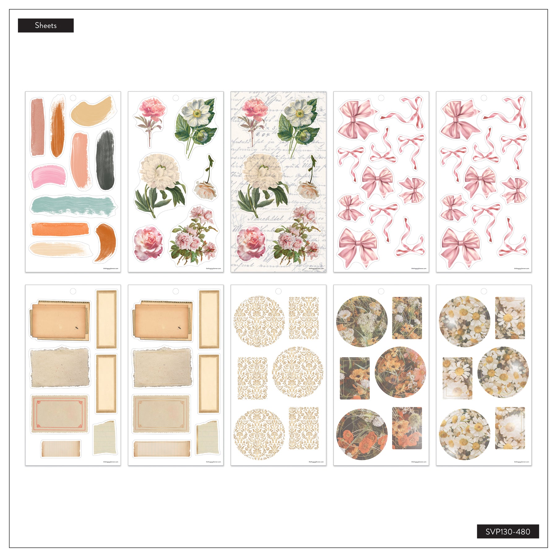 Crafted Collage - Value Pack Stickers – Happy Planner