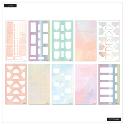 Pastel Colorful Boxes - Value Pack Stickers