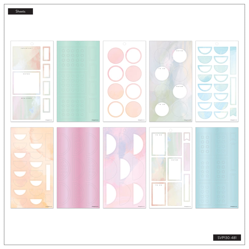 Pastel Colorful Boxes - Value Pack Stickers