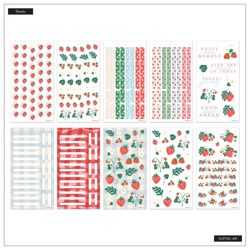Strawberry Picnic - Value Pack Stickers – Happy Planner