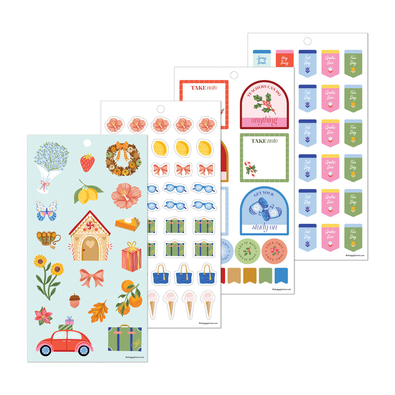Seasonal Joy Teacher - Value Pack Stickers - Big – Happy Planner
