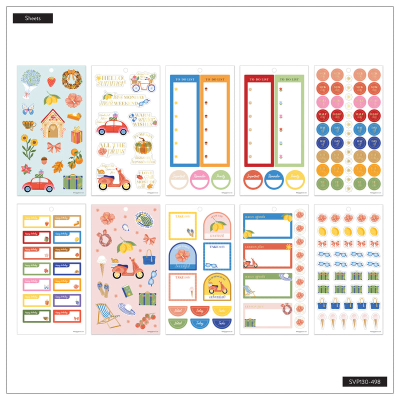 Seasonal Joy Teacher - Value Pack Stickers - Big – Happy Planner