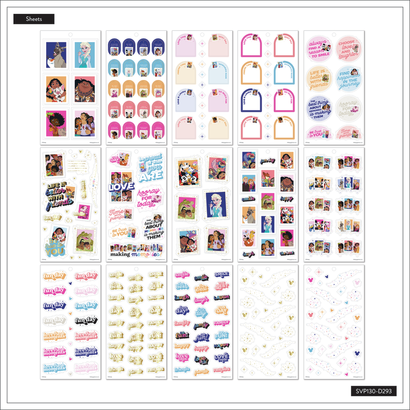 Disney100 Making Memories - Value Pack Stickers - Big