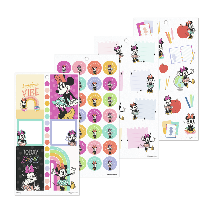 Disney Minnie Mouse All Smiles Teacher - Value Pack Stickers - Big – Happy Planner disney-minnie-mouse-all-smiles-teacher-value-pack-stickers-big-happy-planner