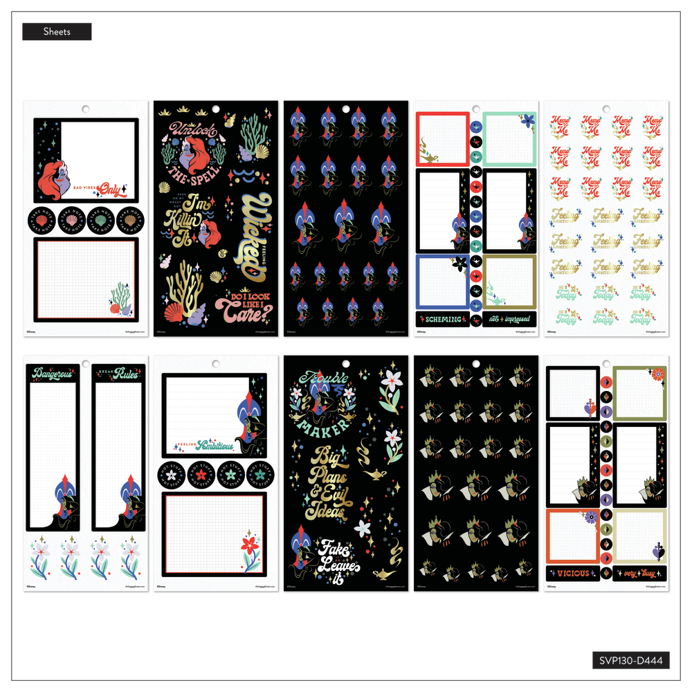 Disney Good vs. Evil - Value Pack Stickers - Big – Happy Planner