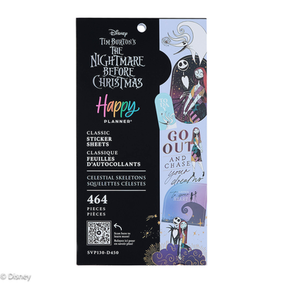 Disney Tim Burton's The Nightmare Before Christmas Celestial - Value Pack Stickers