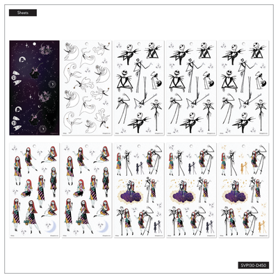 Disney Tim Burton's The Nightmare Before Christmas Celestial - Value Pack Stickers