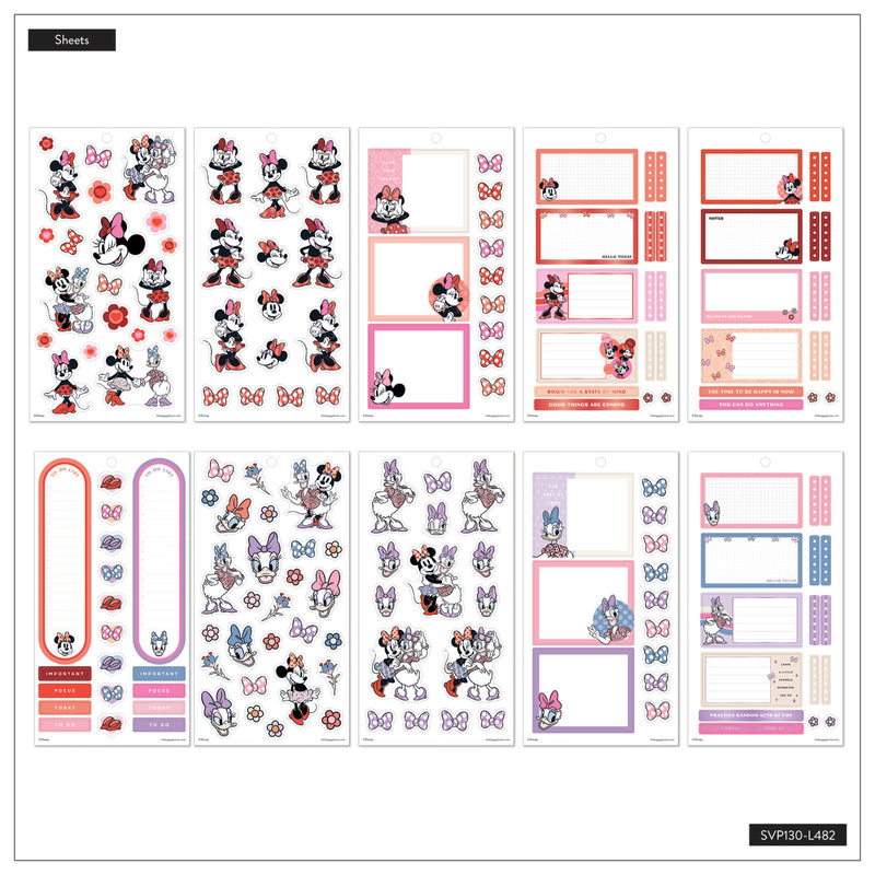 Disney Minnie Mouse Bow Happy - Value Pack Stickers