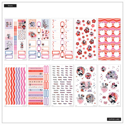 Disney Minnie Mouse Bow Happy - Value Pack Stickers