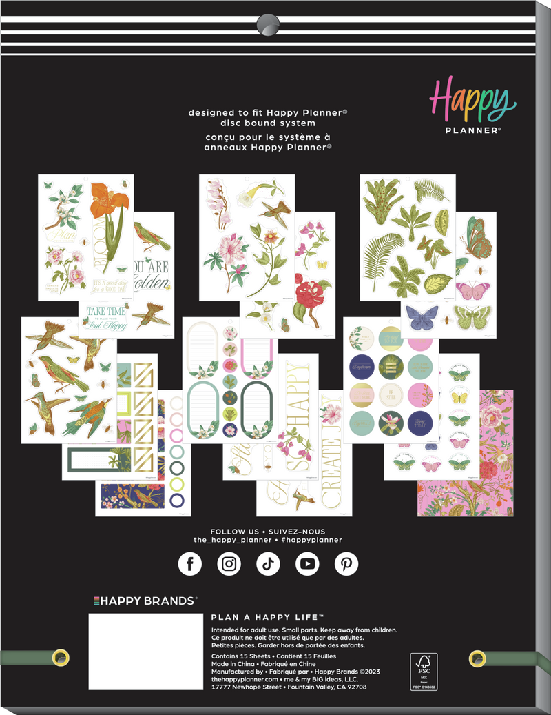Feathers & Flowers - Large Value Pack Stickers
