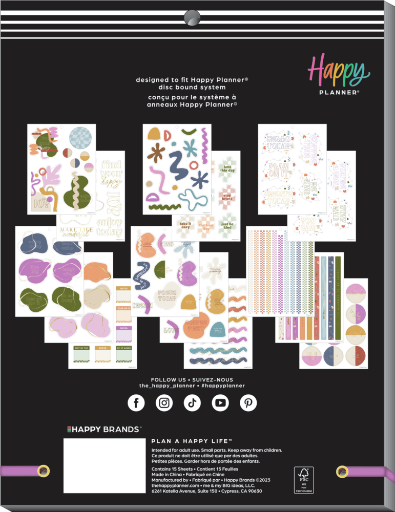 Canyon Modern - Large Value Pack Stickers β Happy Planner