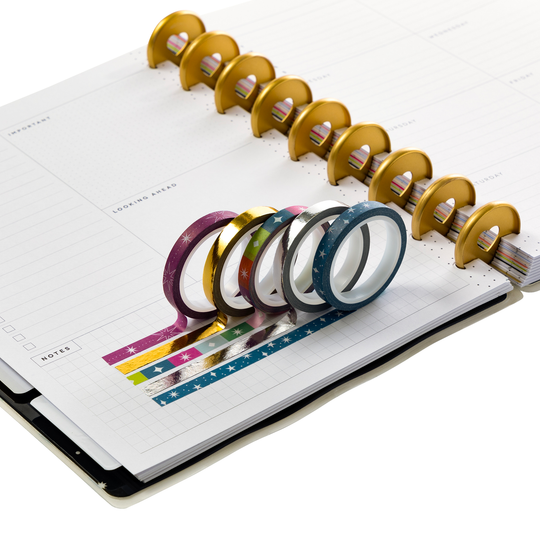 Boîte Groupée De Bandes Washi Happy Planner #1 - Lot Multi-couleurs Pour Scrapbooking