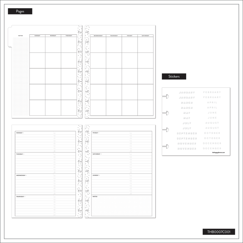 Planning 101 - Classic Undated Planner Starter Bundle