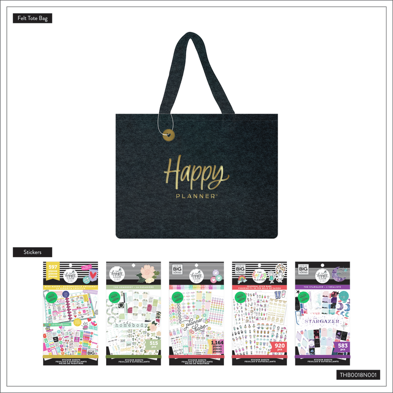 Golden Cheers 10 Year Anniversary Bundle - 5 Sticker Books + Limited-Edition Tote