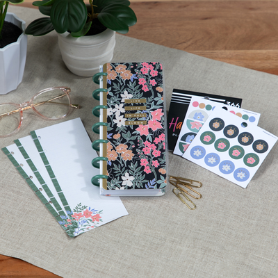 Fresh Bouquet - Skinny Mini Planner Gift Box Set