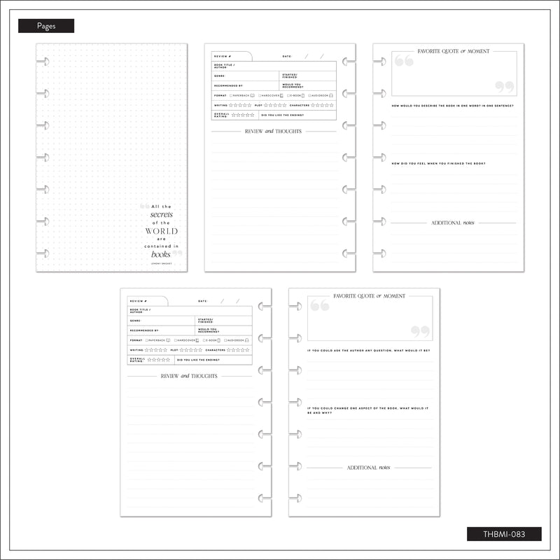 One More Chapter - Mini Reading Journal Bundle