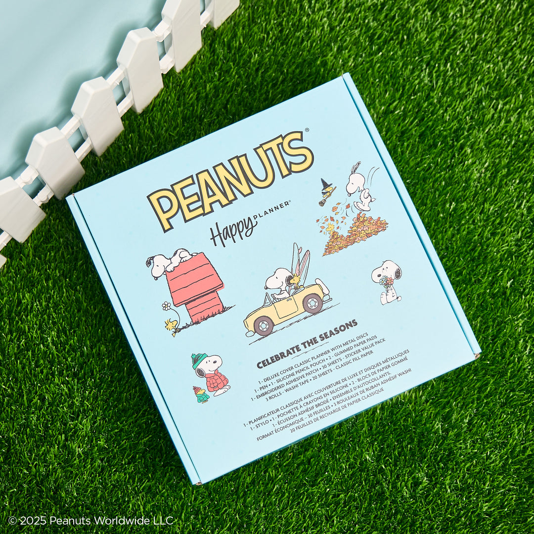 PEANUTS™ - Celebrate the Seasons - Be Happy Box – Happy Planner