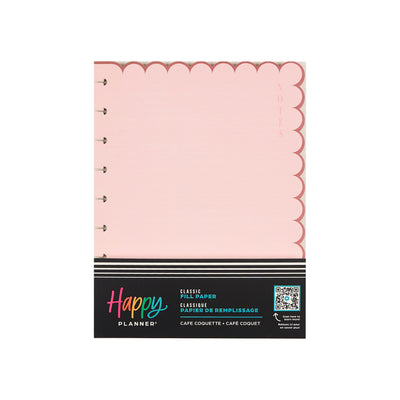 Café Coquette - Scalloped Edge Dotted Lined Classic Filler Paper - 40 Sheets