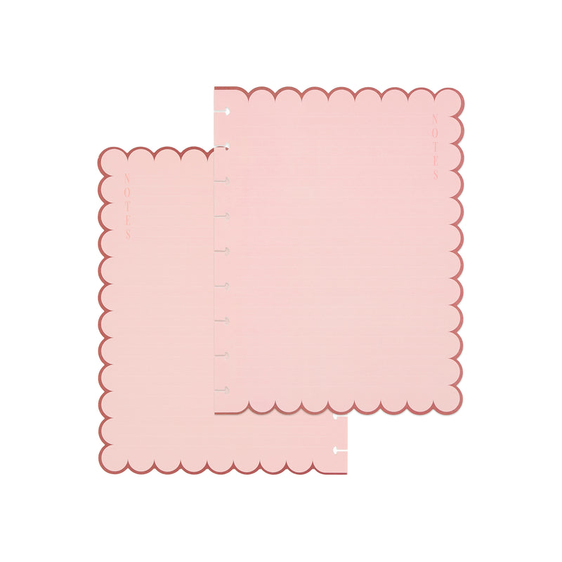 Café Coquette - Scalloped Edge Dotted Lined Classic Filler Paper - 40 Sheets