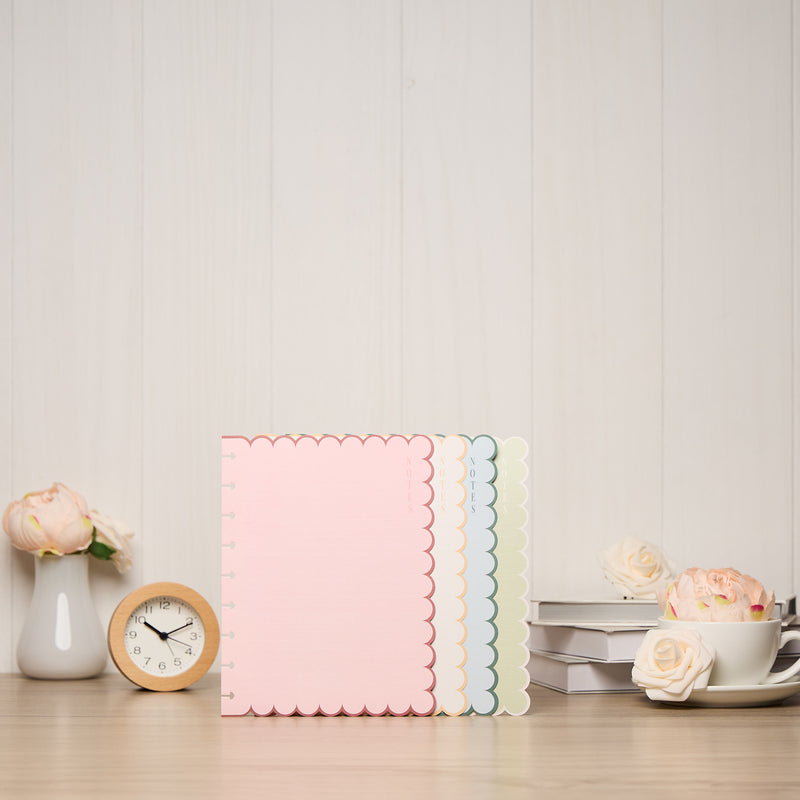 Café Coquette - Scalloped Edge Dotted Lined Classic Filler Paper - 40 Sheets