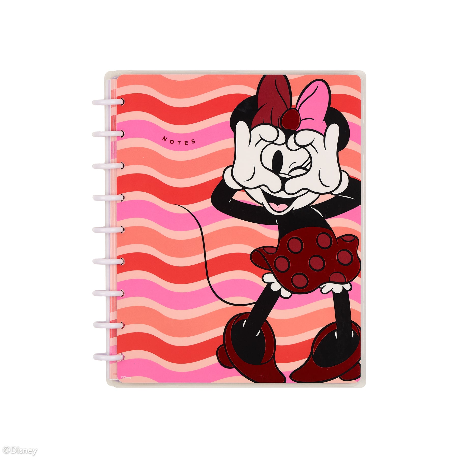 Mini Mouse Notebook Disney Minnie Mouse Bow Happy - Dotted Lined Classic Notebook - 60 She ...