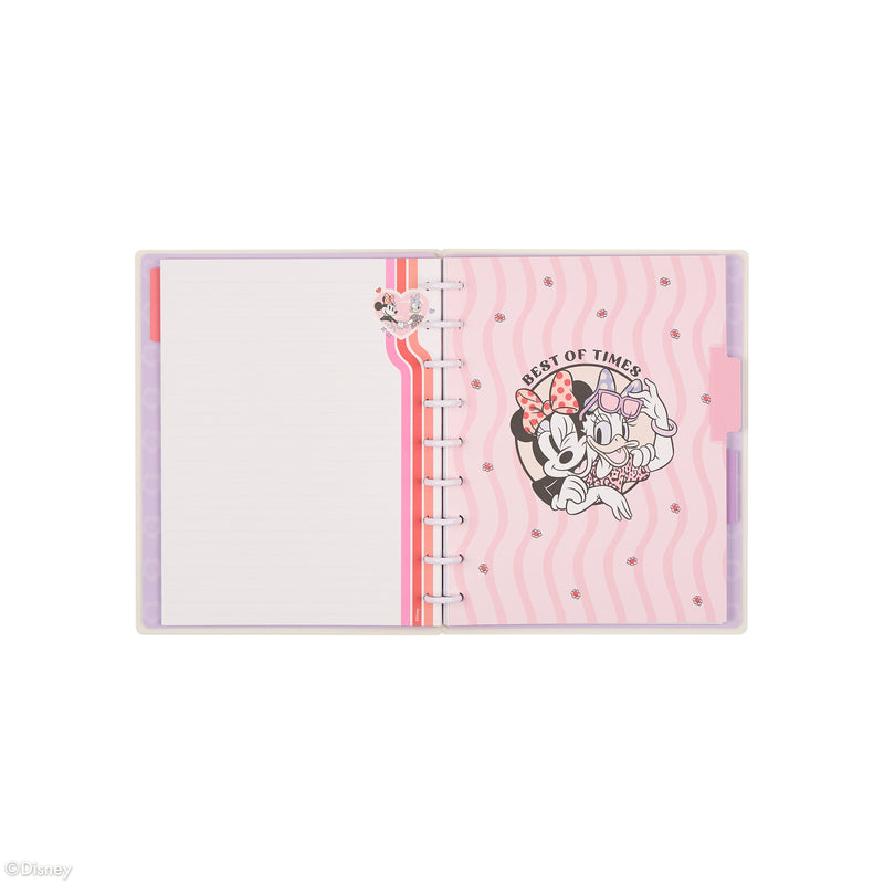 Disney Minnie Mouse Bow Happy - Dotted Lined Classic Notebook - 60 Sheets