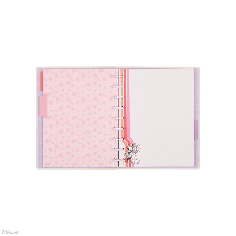 Disney Minnie Mouse Bow Happy - Dotted Lined Classic Notebook - 60 Sheets
