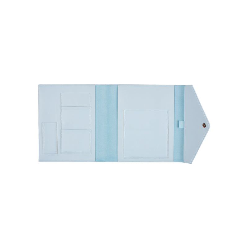 Cornflower Vegan Leather - Deluxe Classic Planner Folio