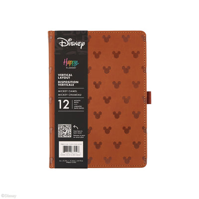 Undated Premium Camel Disney Mickey Mouse Book Bound Planner - Small Dashboard Layout - 12 Months