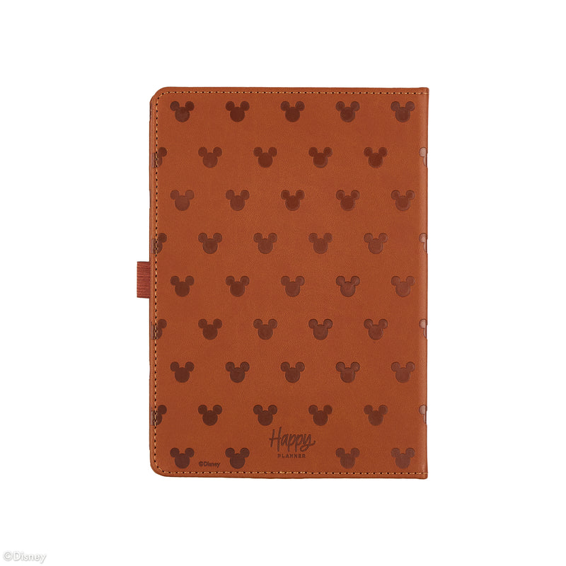 Undated Premium Camel Disney Mickey Mouse Book Bound Planner - Small Dashboard Layout - 12 Months