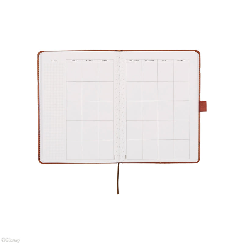 Undated Premium Camel Disney Mickey Mouse Book Bound Planner - Small Dashboard Layout - 12 Months