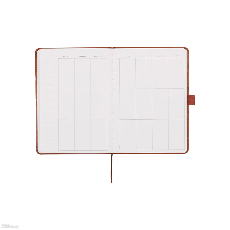 Undated Premium Camel Disney Mickey Mouse Book Bound Planner - Small Dashboard Layout - 12 Months
