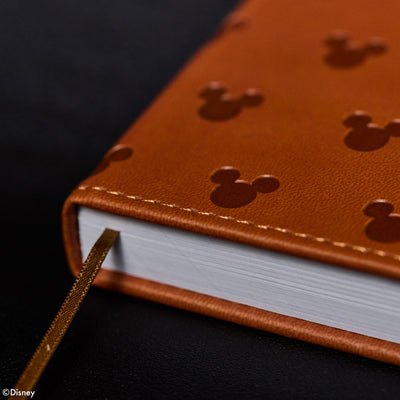 Undated Premium Camel Disney Mickey Mouse Book Bound Planner - Small Dashboard Layout - 12 Months