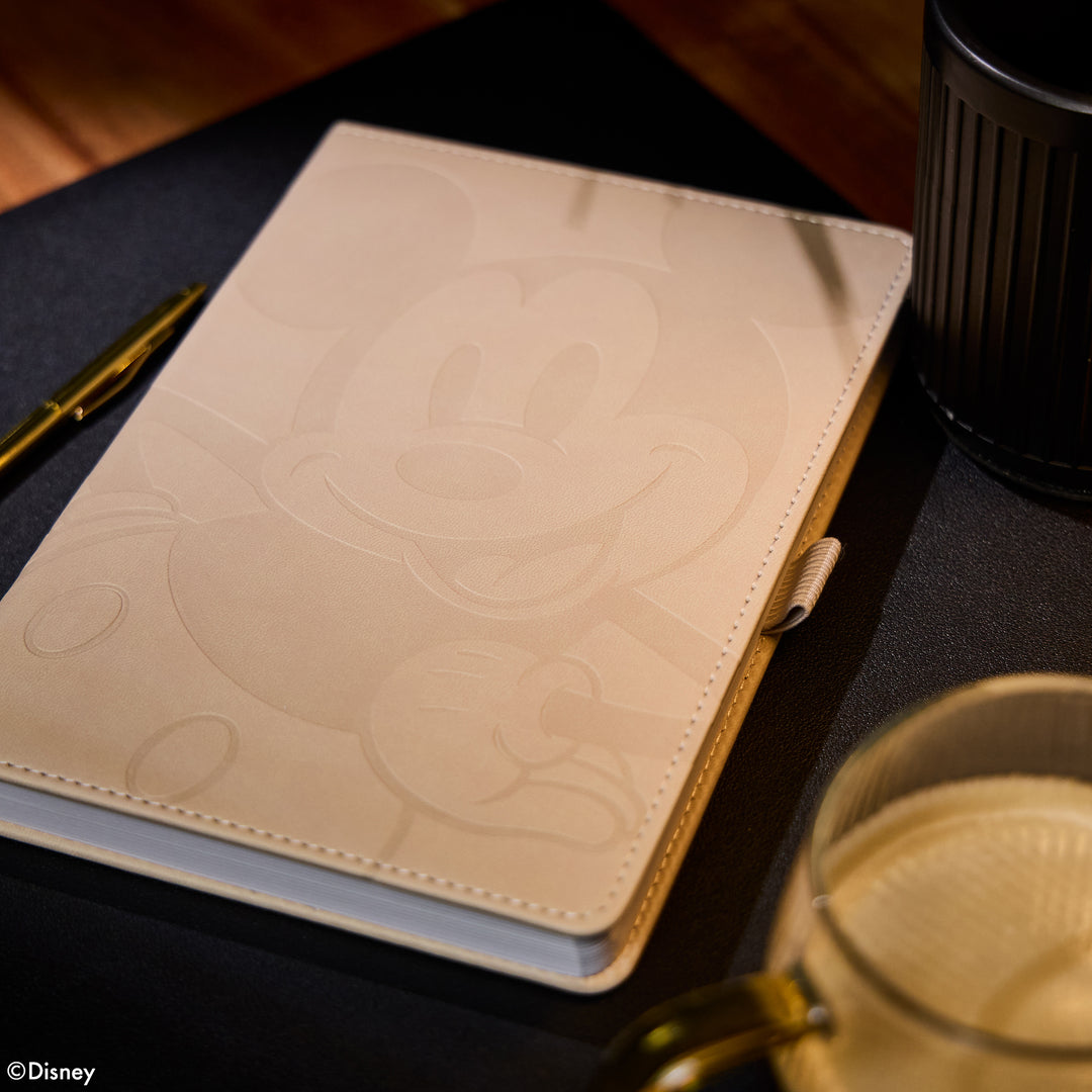Undated Premium Ivory Disney Mickey Mouse Book Bound Planner