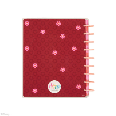 Undated Disney Minnie Mouse Bow Happy Customizable Planner - Classic Dashboard Layout - 12 Months