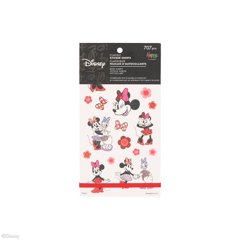 Disney Minnie Mouse Bow Happy - Value Pack Stickers