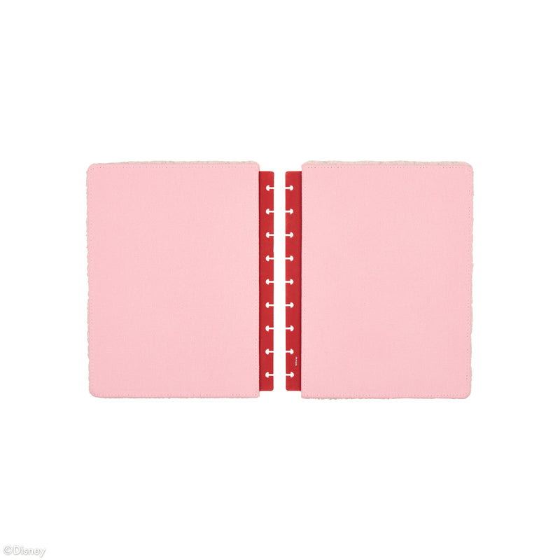 Disney Minnie Mouse Bow Happy - DELUXE Sherpa Snap In Classic Planner Cover