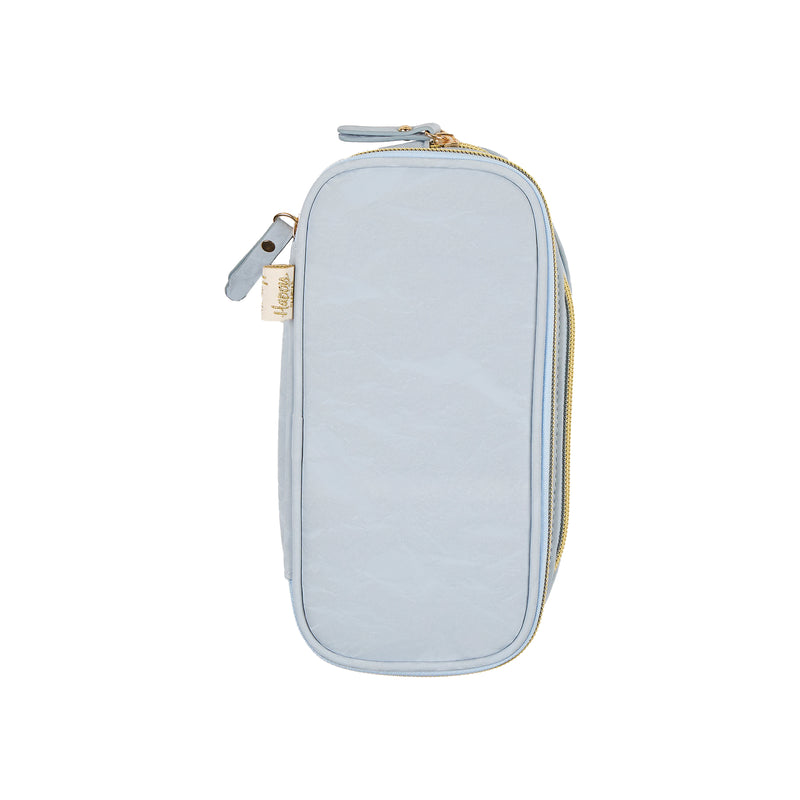 Cornflower - Textured Fabric Pen & Pencil Zip Pouch